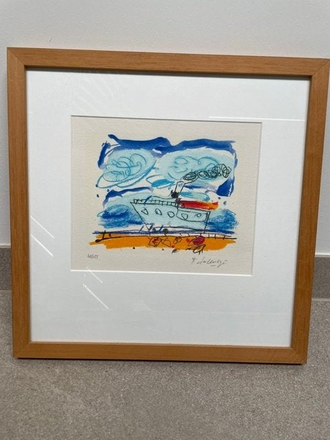 Kees Salentijn Zeefdruk, beperkte oplage, Antiek en Kunst, Zeefdruk, Gelimiteerde oplage, Overige onderwerpen, Ophalen of Verzenden