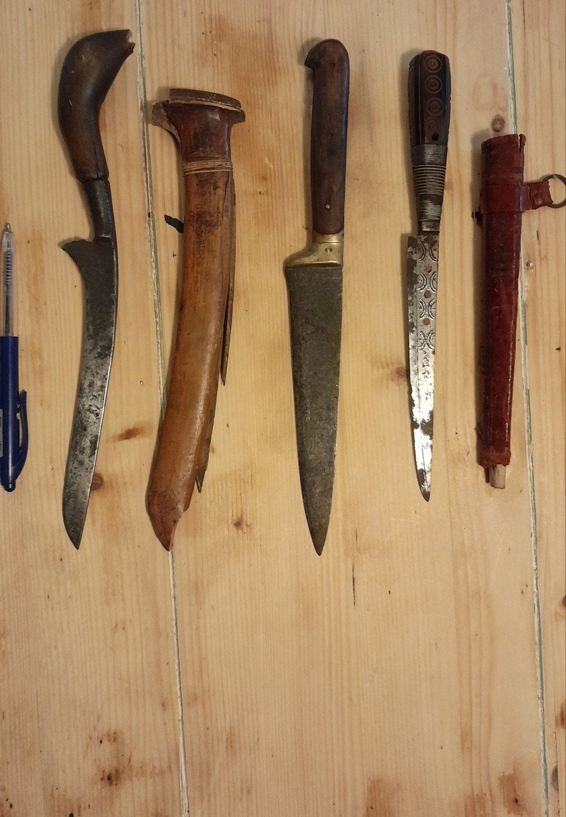 3 dolken /  messen, Verzamelen, Militaria | Algemeen, Overige soorten, Mes of Dolk, Overige gebieden, Verzenden