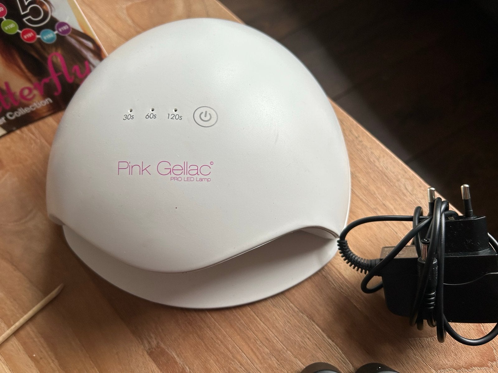 Pink Gellac PRO LED Lamp & Gelnagellak Set, Ophalen, Zo goed als nieuw, Handen en Nagels, Make-up