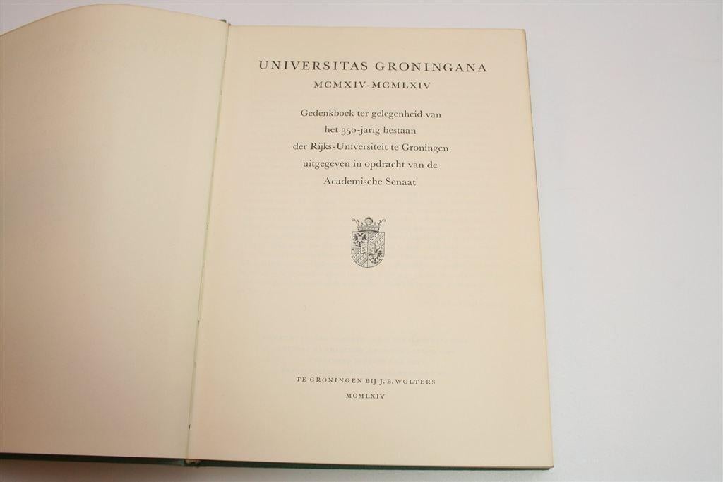 Universitas Groningana [1964] — Gedenkboek [Complete Set], Ophalen of Verzenden, Gelezen