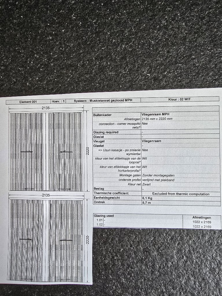 Hoordeur, Doe-het-zelf en Verbouw, Deuren en Horren, Binnendeur, Nieuw, Metaal, 200 tot 215 cm