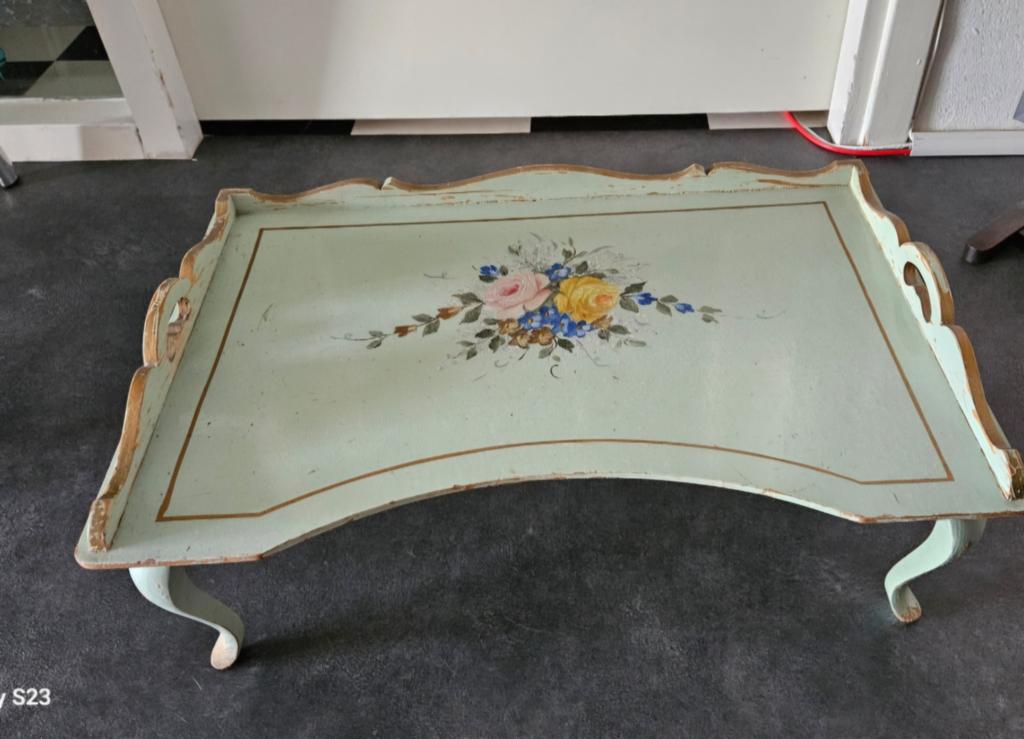 Dienblad met prachtige schildering, Ophalen of Verzenden