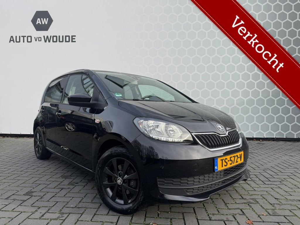Skoda Citigo 1.0 Greentech Pano NAP Cruisecontrol Airco UP!, Voorwielaandrijving, Stof, Gebruikt, 60 pk