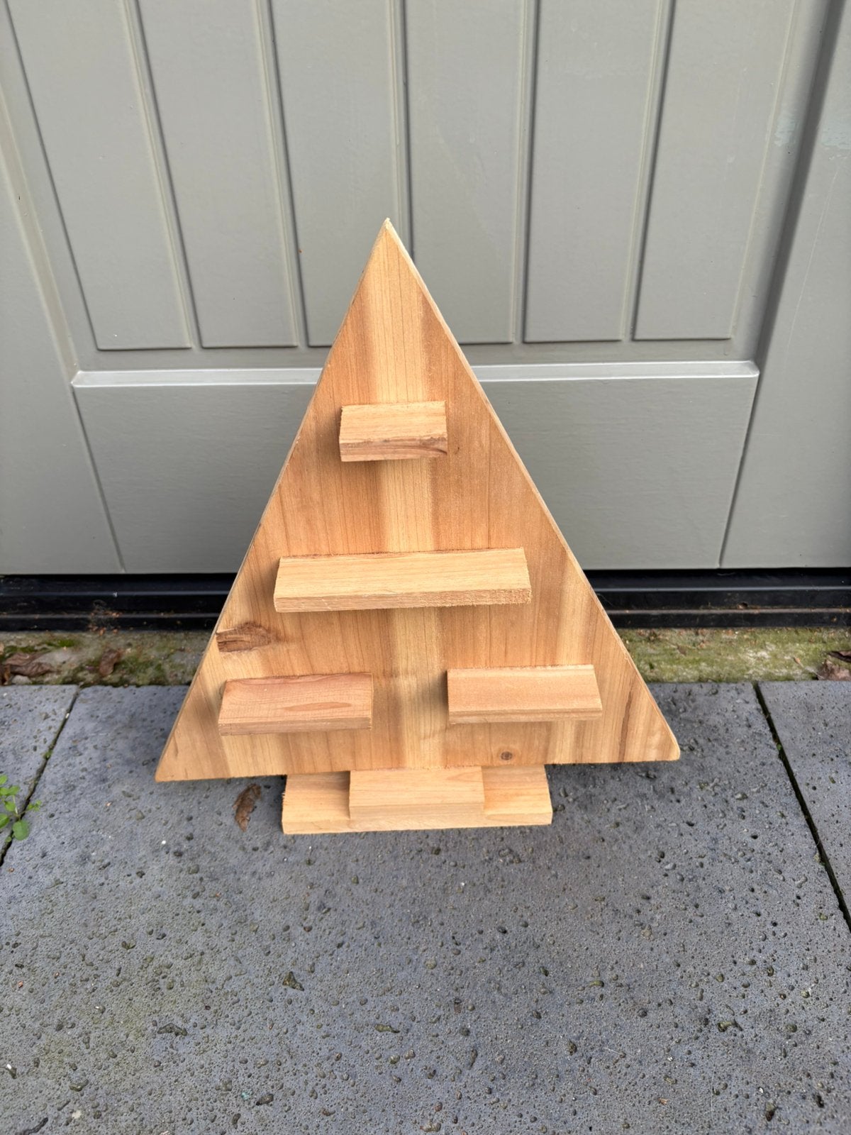 Leuke houten kerstboom 43 cm hoog, Diversen, Ophalen of Verzenden, Gebruikt