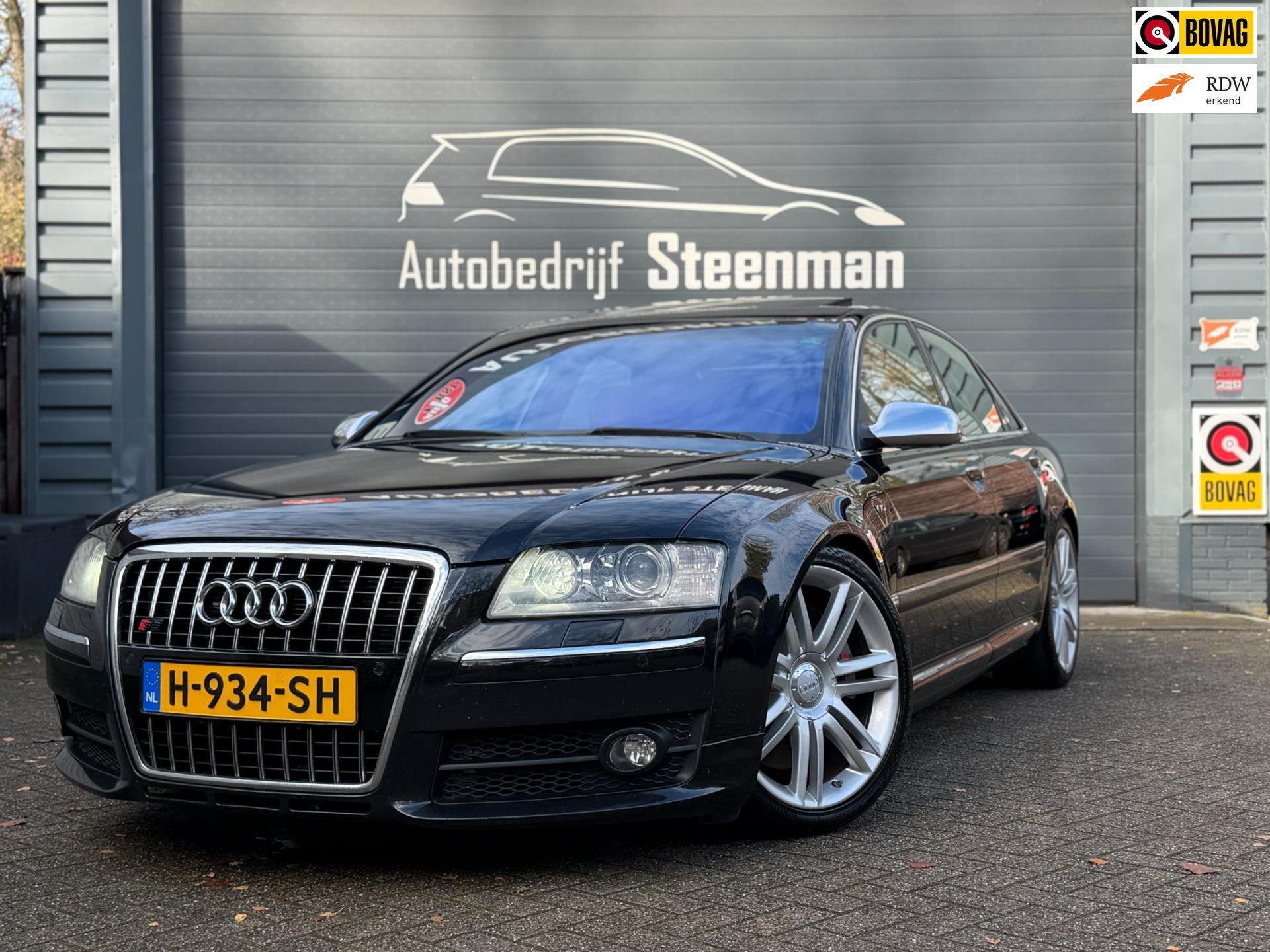 Audi A8 5.2 S8 | YOUNGTIMER | Dak | Trekhk | Carbon | Luchtv, Auto's, Audi, Automaat, Gebruikt, Zwart, 5204 cc