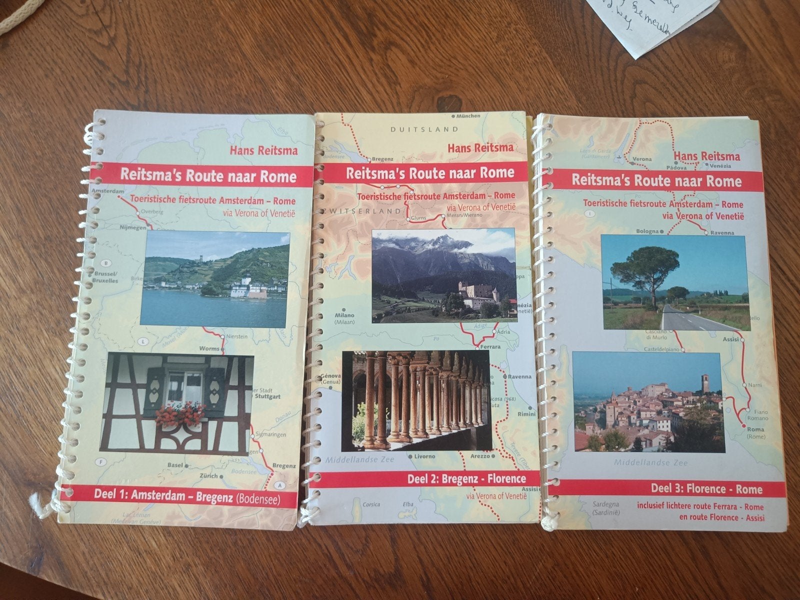 Reitsma's Route naar Rome fietsgidsen (2011 & 2014), Ophalen of Verzenden