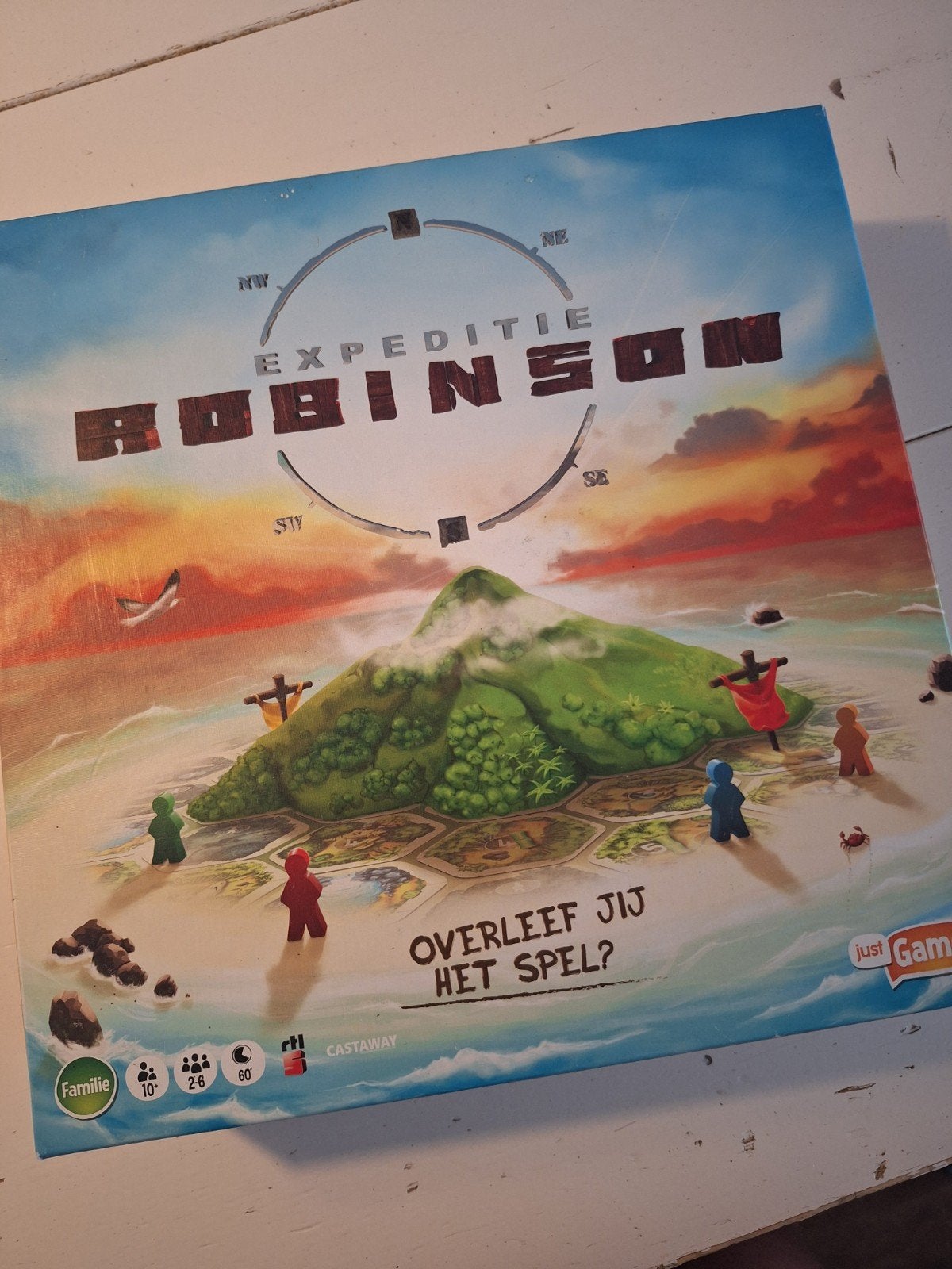 Expeditie Robinson Bordspel - Nieuwstaat!, Vijf spelers of meer, Ophalen, Nieuw