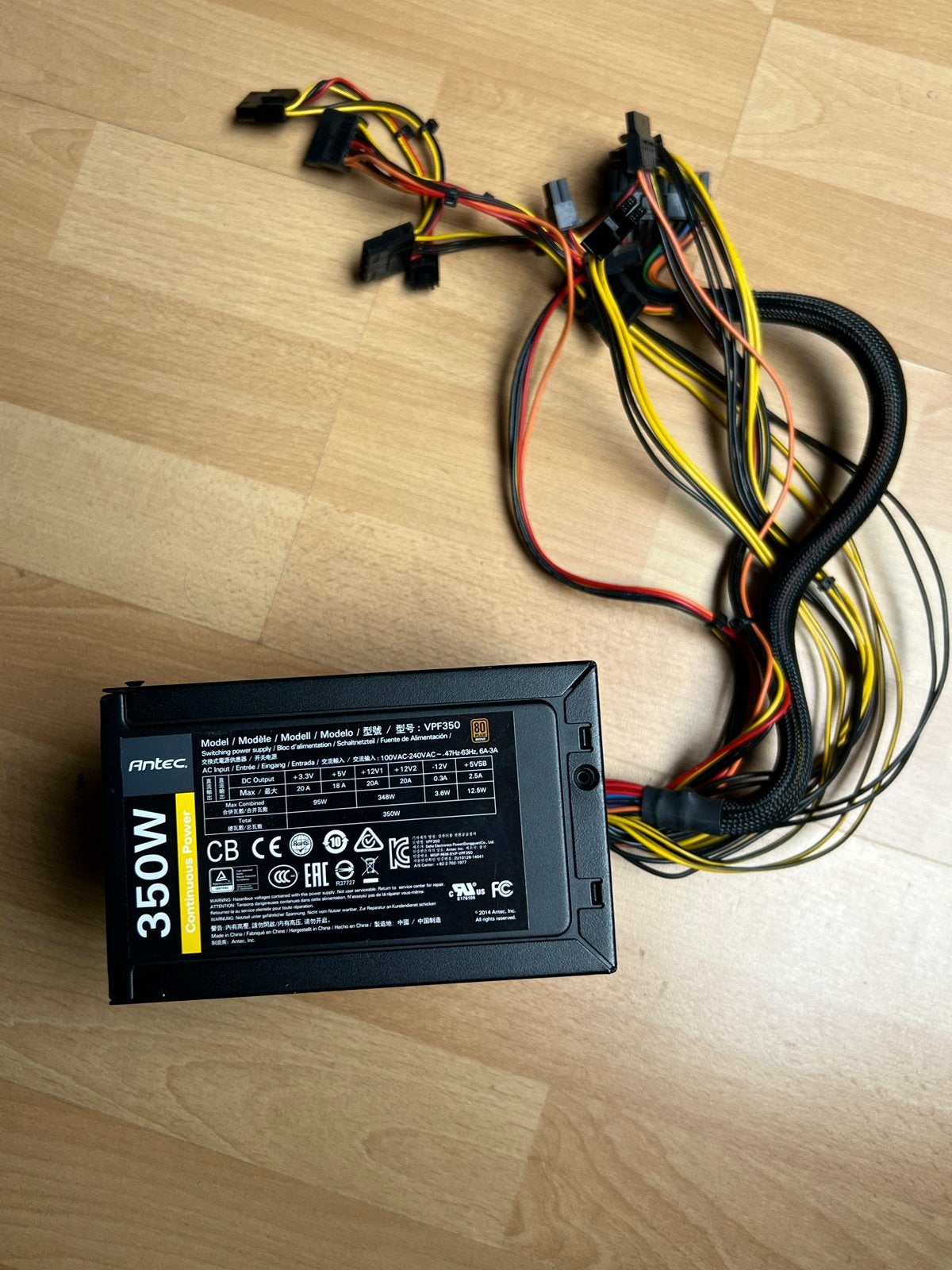 Antec VPF350 350W Voeding voor PC, Computers en Software, Interne voedingen, Ophalen of Verzenden, Gebruikt