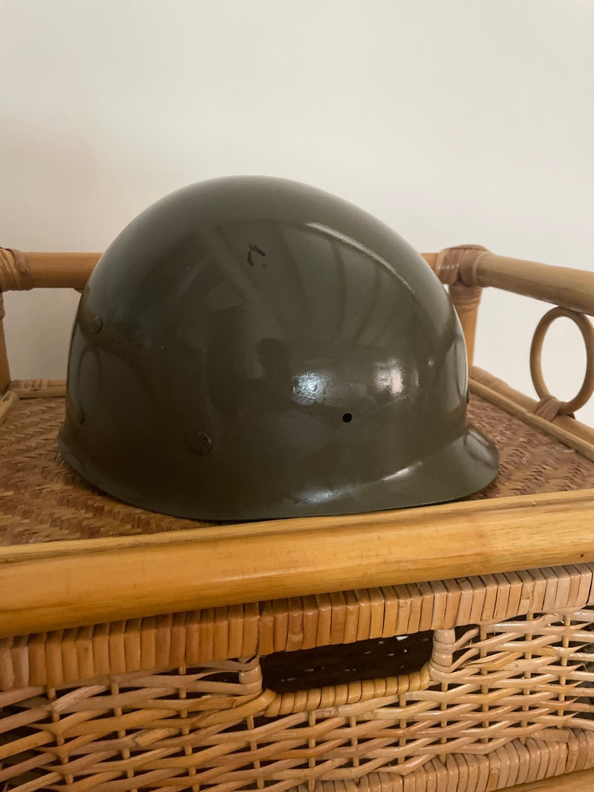 Vintage Nederlandse Legerhelm M78 (HEC NL78), Ophalen of Verzenden, Landmacht, Nederland, Helm of Baret