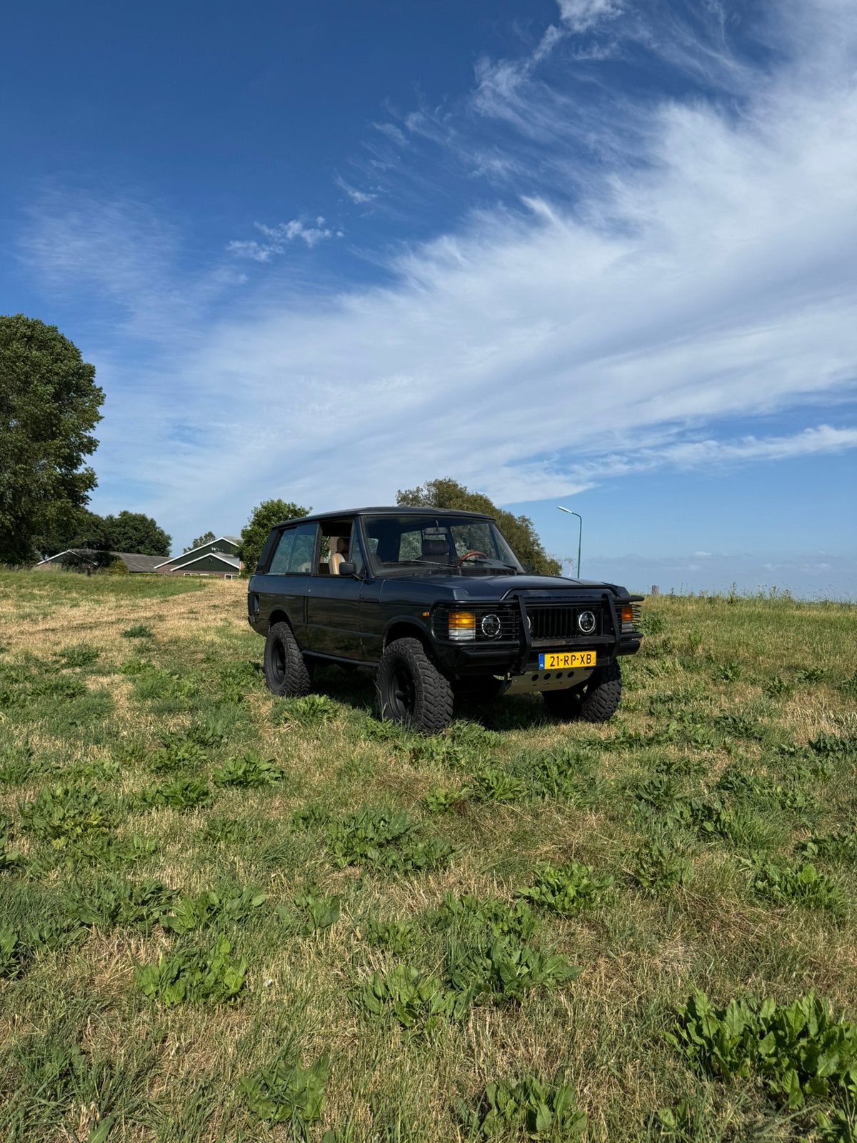 Range rover classic 1980 mazda SL-T 3500 turbo diesel, 3500 kg, 4 cilinders, Blauw, Leder