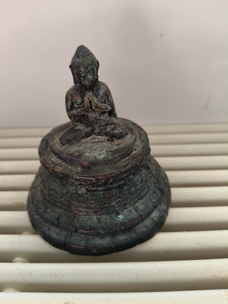 Klein bronzen beeldje van Boeddha, Ophalen of Verzenden