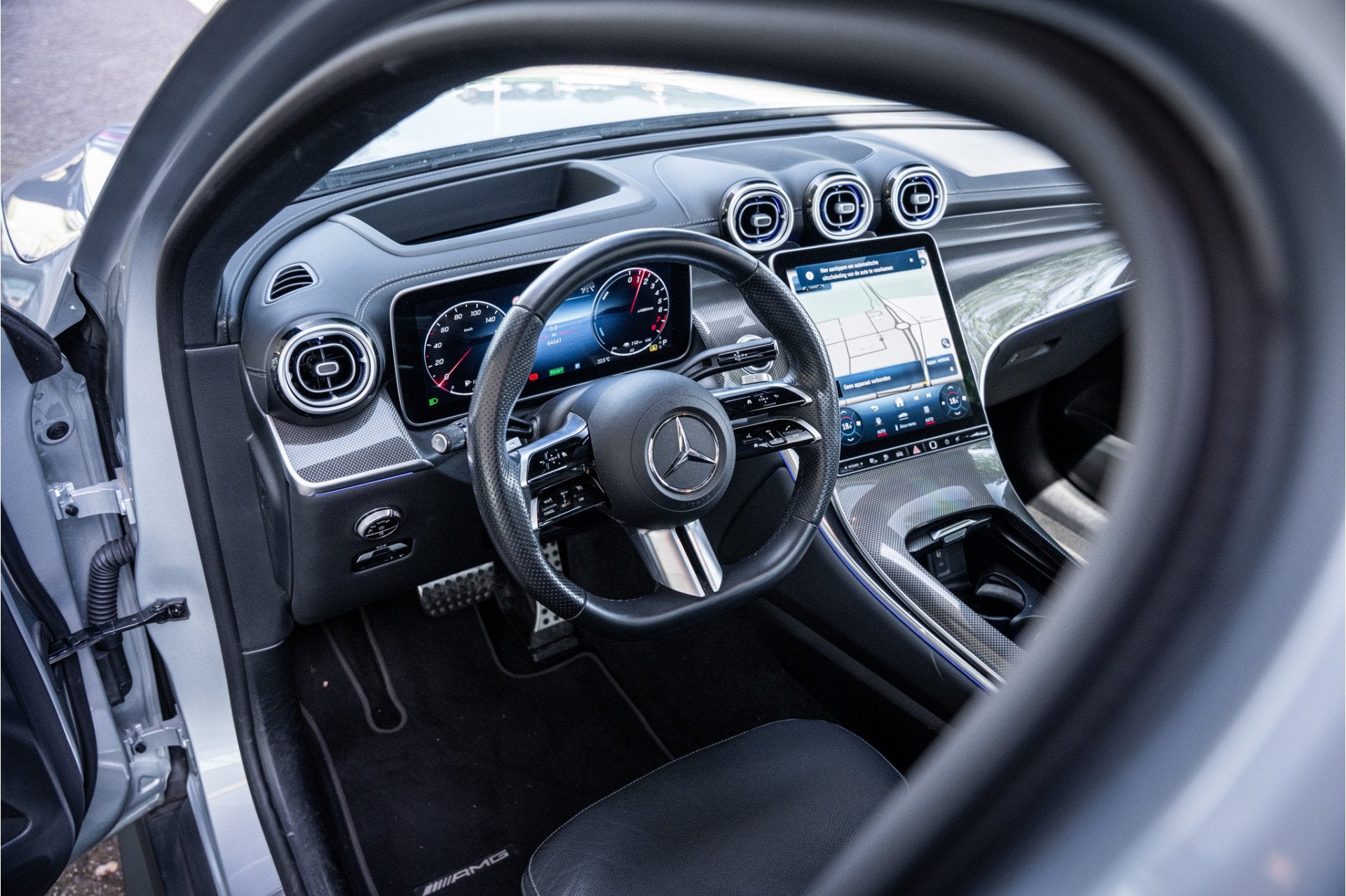 Mercedes-Benz GLC 300e 4MATIC AMG Line * Panodak * Focal Aud, Automaat, 136 pk, Gebruikt, Automatische klimaatregeling