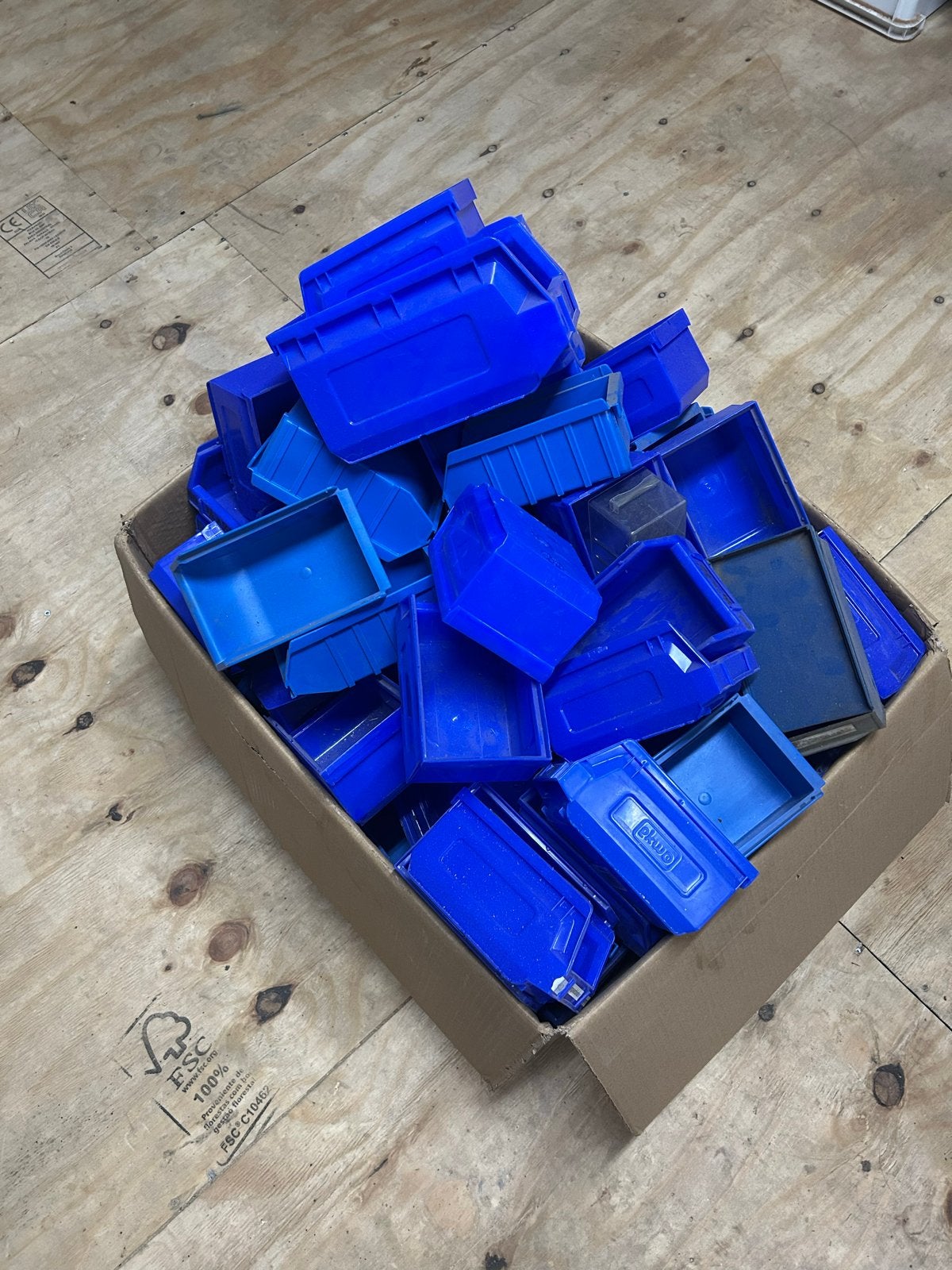 Opbergbakjes - Blauw - Diverse maten, Doe-het-zelf en Verbouw, Gebruikt, Minder dan 50 cm, Ophalen of Verzenden, Minder dan 40 cm