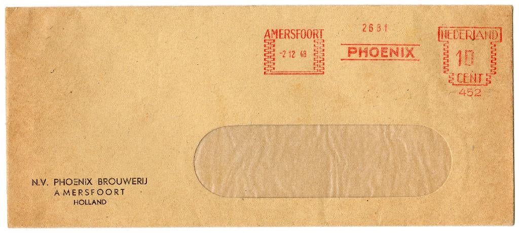 PHOENIX - oude enveloppe - verzonden in 1948, Verzamelen, Ophalen of Verzenden, Gebruikt, Overige typen, Overige merken