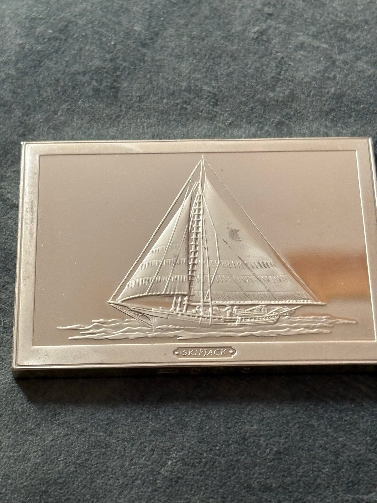 Franklin Mint Skipjack Zilveren Penning - 101.57g, Ophalen of Verzenden