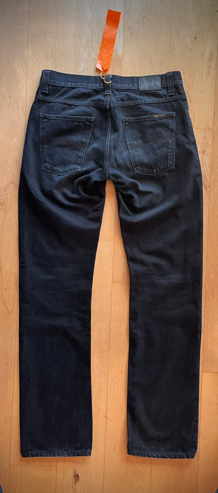 Nudie Jeans Average Joe jeans W34 L36, Ophalen of Verzenden, Zo goed als nieuw, Blauw, W33 - W34 (confectie 48/50)