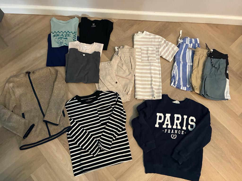 Kledingpakket jongen 122/128 zomer lente!, Ophalen of Verzenden, Maat 128