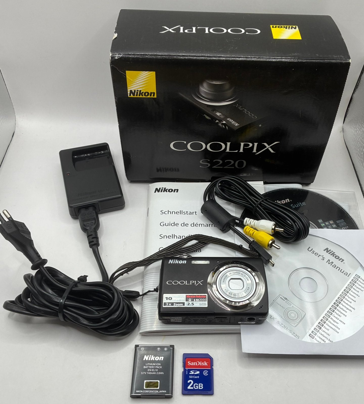 Nikon coolpix S220 - compact camera, Ophalen of Verzenden, Zo goed als nieuw, Nikon, 8 keer of meer