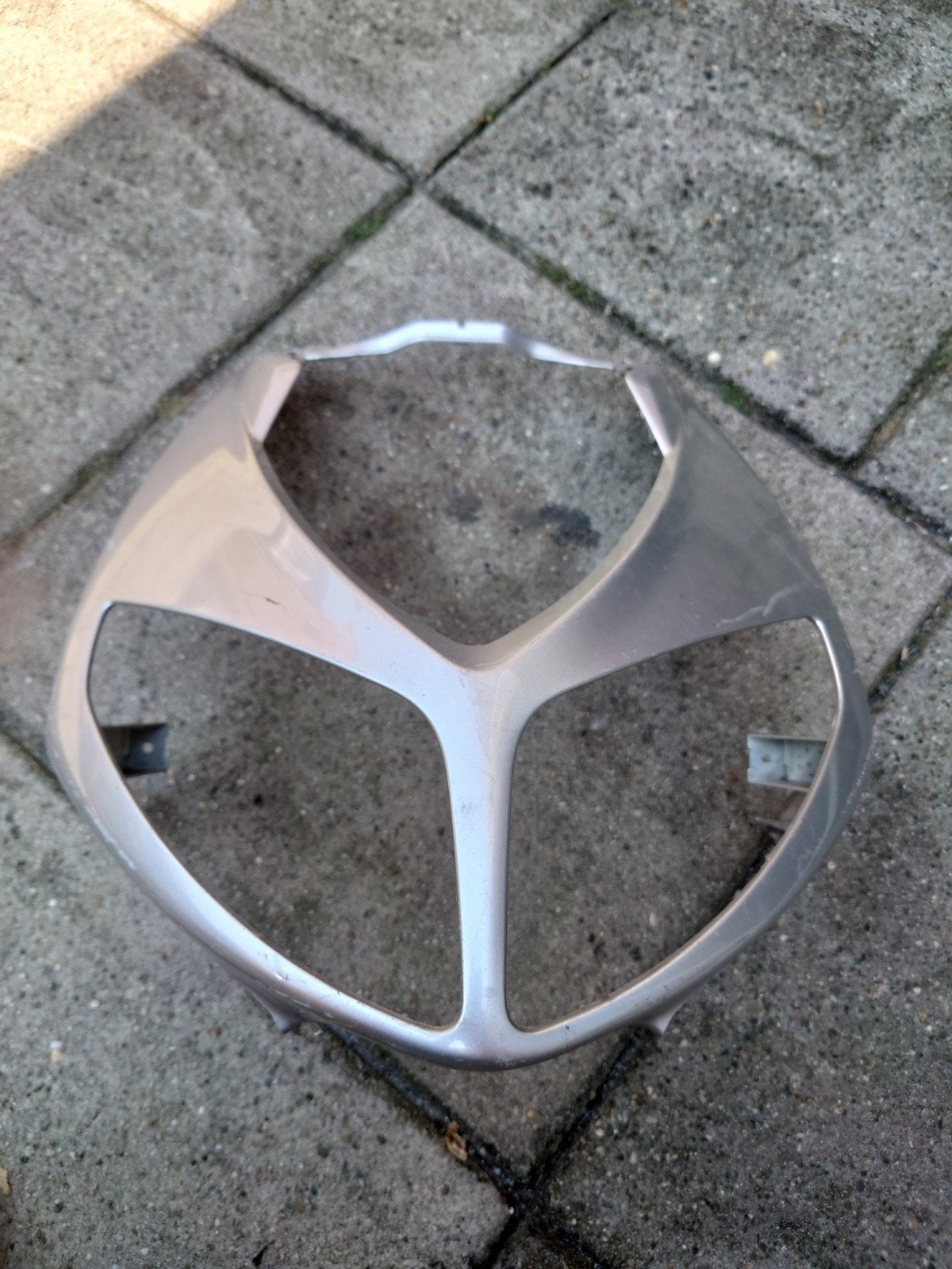 Koplampkap Peugeot speedfight 2, zilverkleurig, Fietsen en Brommers, Brommeronderdelen | Scooters, Gebruikt, Overige merken, Koplamp