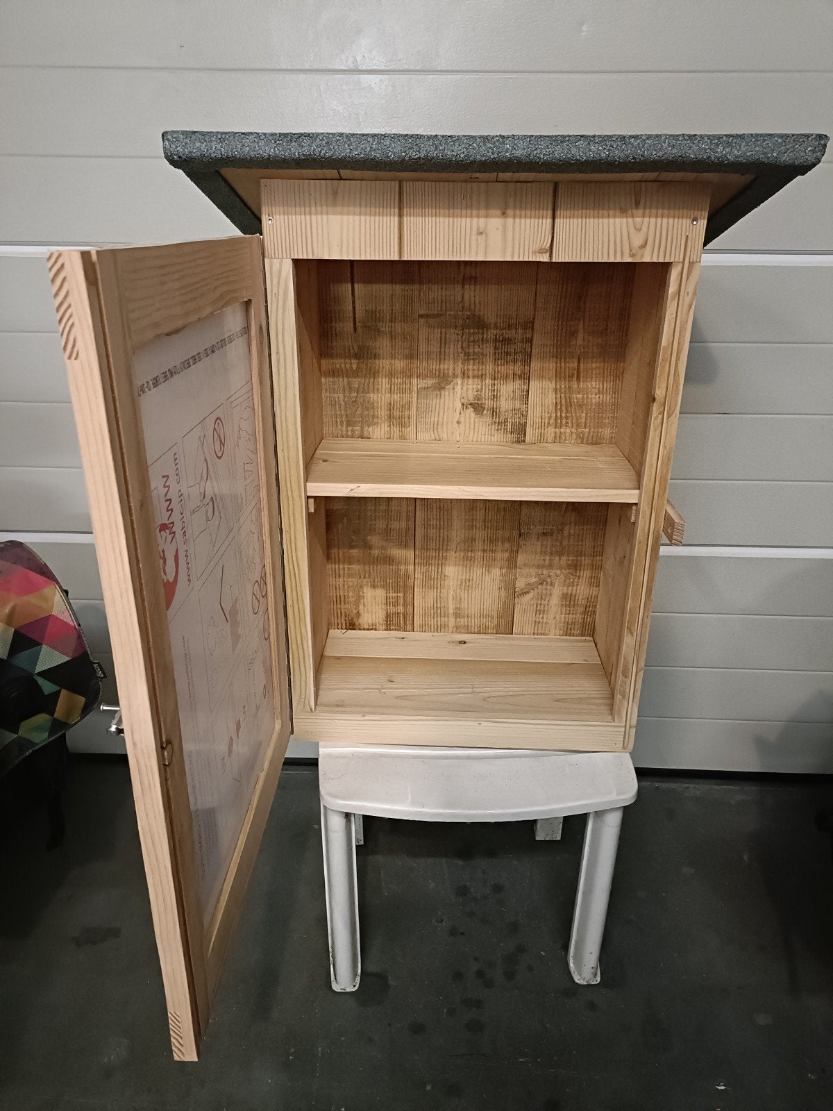 Minibieb Buiten Straat Boekenkast Mini Bieb Ruilkast, Ophalen, Minder dan 50 cm, Met deur(en), Nieuw