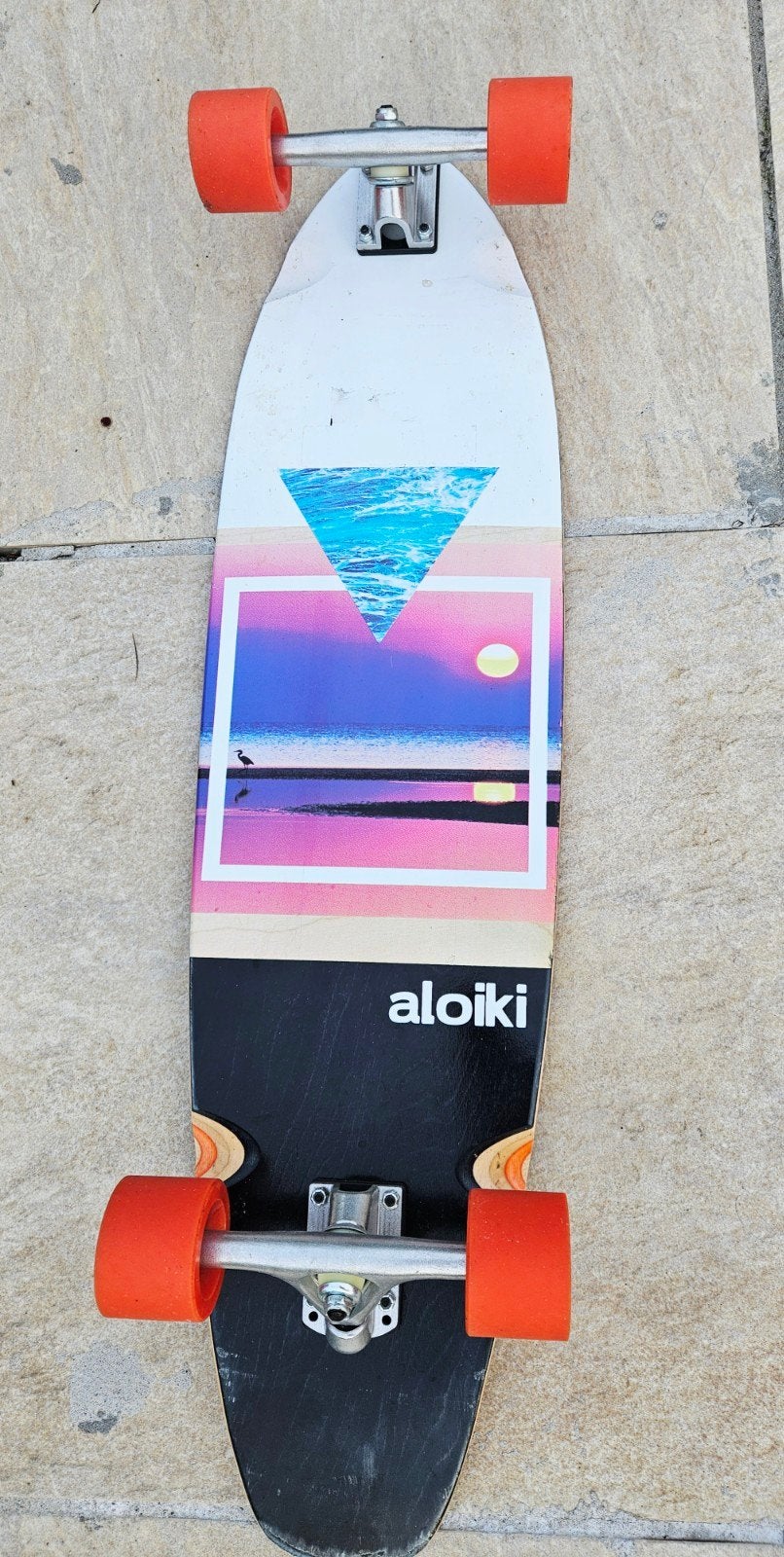 Aloiki Cruiser Longboard 93 cm 36"  70mm wielen goede staat, Sport en Fitness, Skateboarden, Ophalen, Gebruikt, Skateboard, Longboard