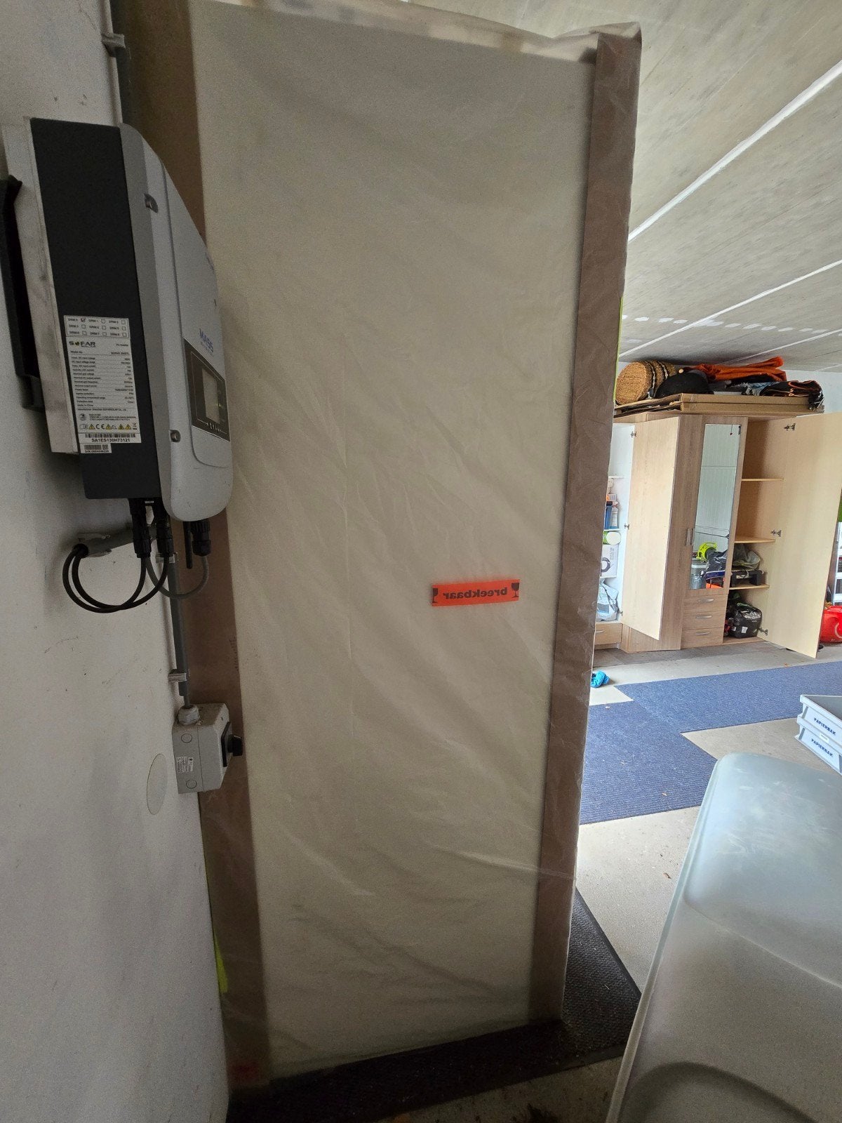 Witte opdekdeur 231,5 x 88, Doe-het-zelf en Verbouw, Deuren en Horren, Ophalen, Binnendeur, 215 cm of meer