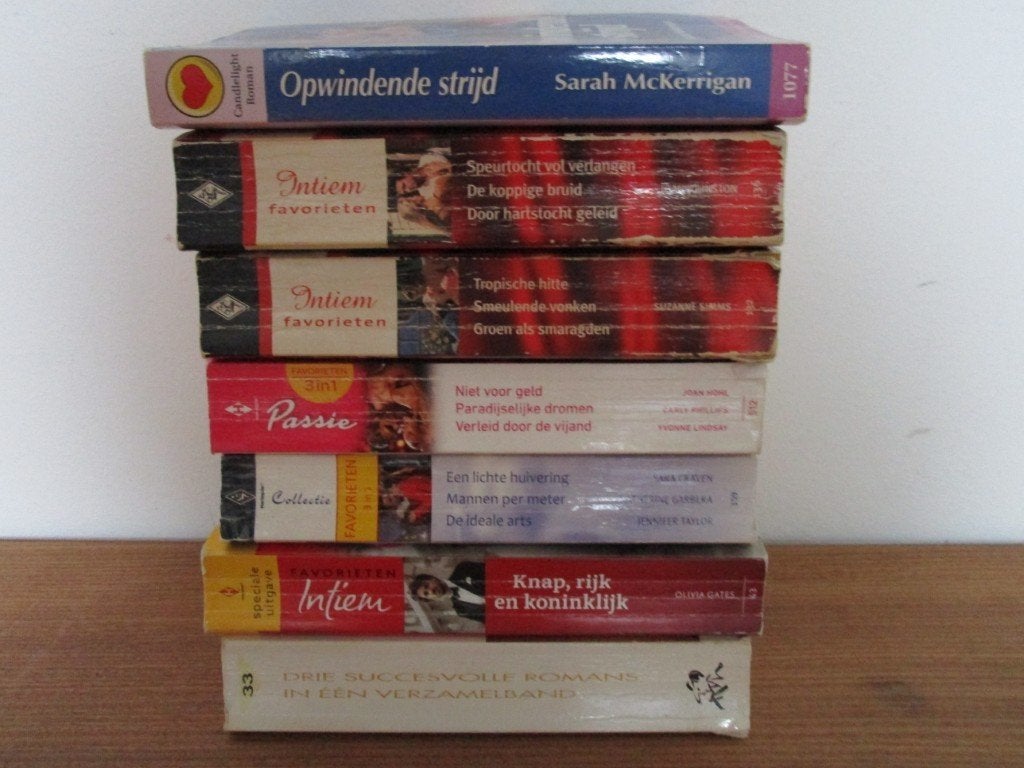 Nr.171: Stapel romannen Harlequin Intiem Passie Candlelight, Boeken, Ophalen of Verzenden, Zo goed als nieuw, Diverse auteurs