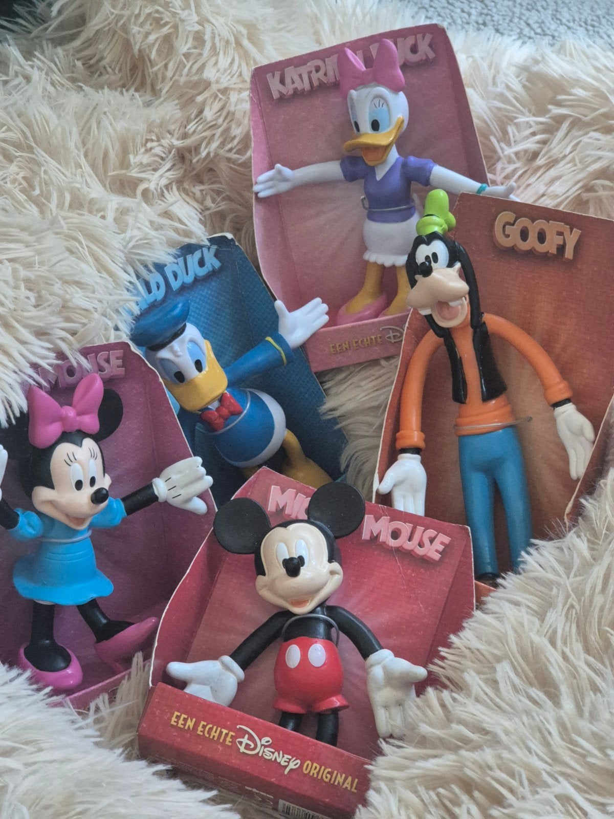 AH Disney buigpopjes 2011 Mickey Donald Minnie Goofy Katrien, Verzamelen, Disney, Ophalen of Verzenden, Mickey Mouse, Zo goed als nieuw