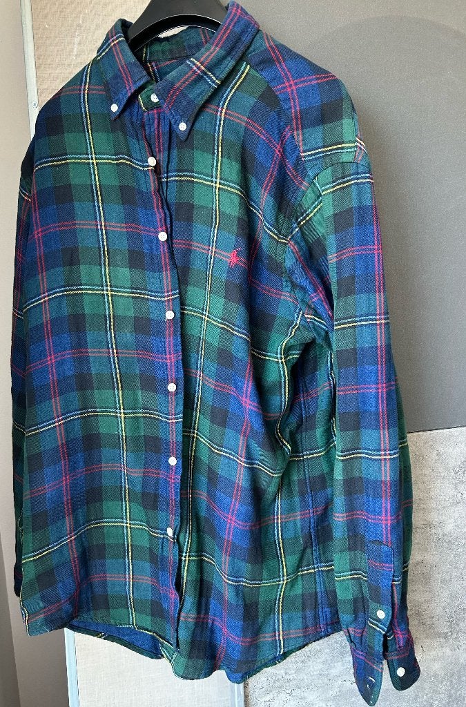Overhemd Ralph Lauren, Ophalen of Verzenden, Zo goed als nieuw, Blauw, Ralph Lauren Polo
