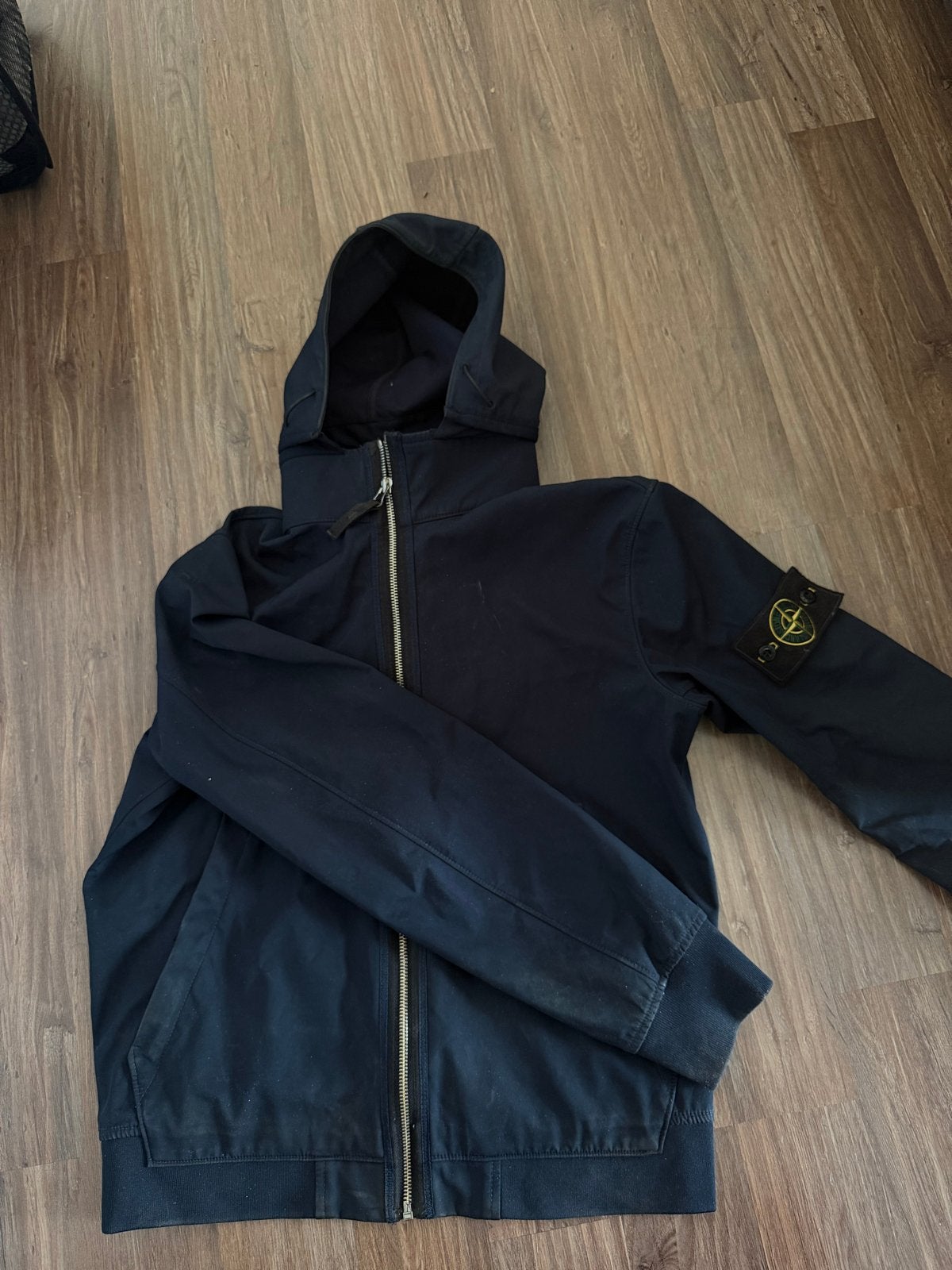 Stone Island Soft Shell Jas Maat S, Ophalen of Verzenden, Gedragen, Maat 46 (S) of kleiner, Blauw
