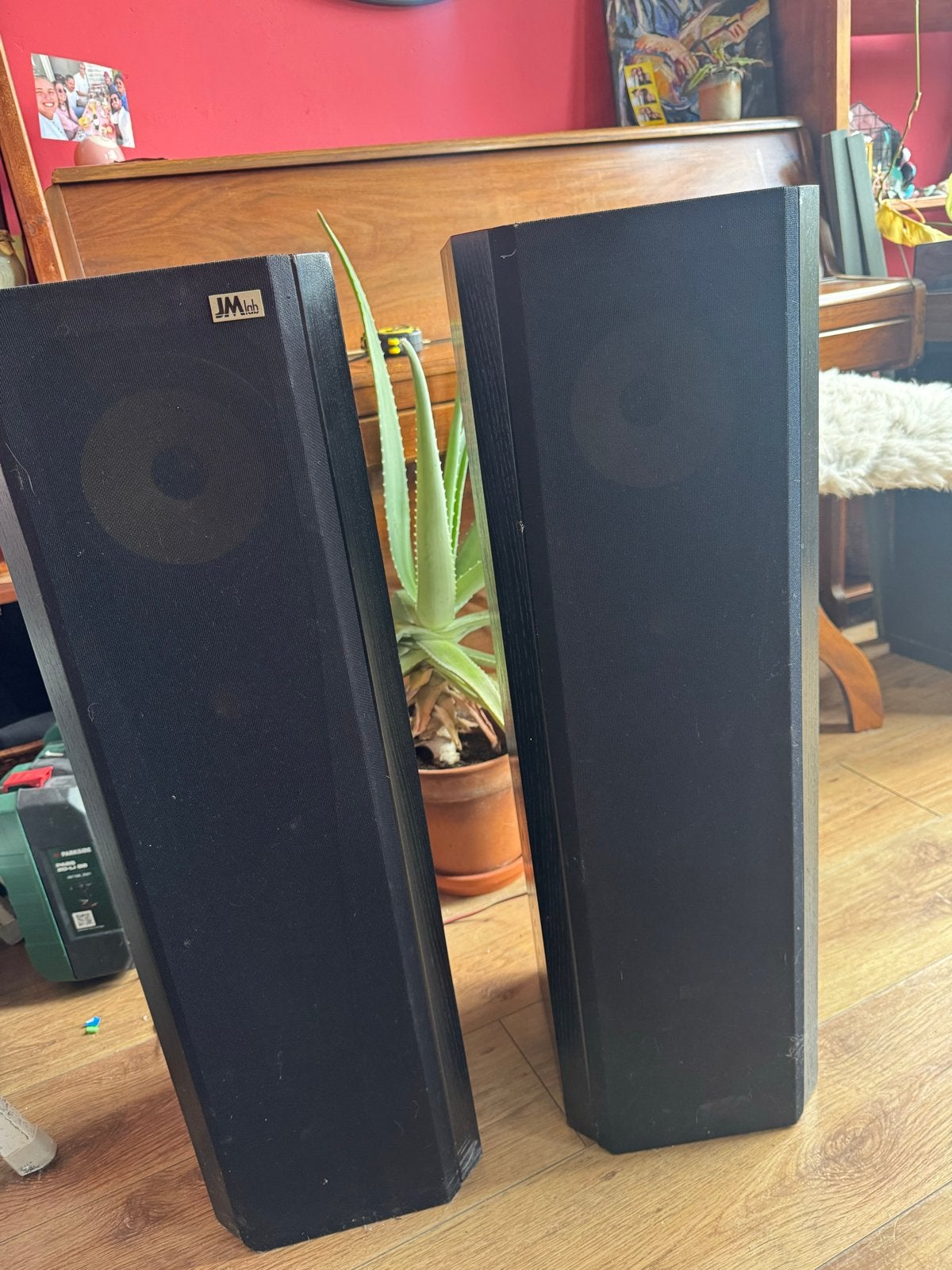 JM Lab DB 26 K2 Double Bobine Vloerstaande Luidsprekers, Vloerstaande luidspreker, Gebruikt, 60 tot 120 watt, Basreflex