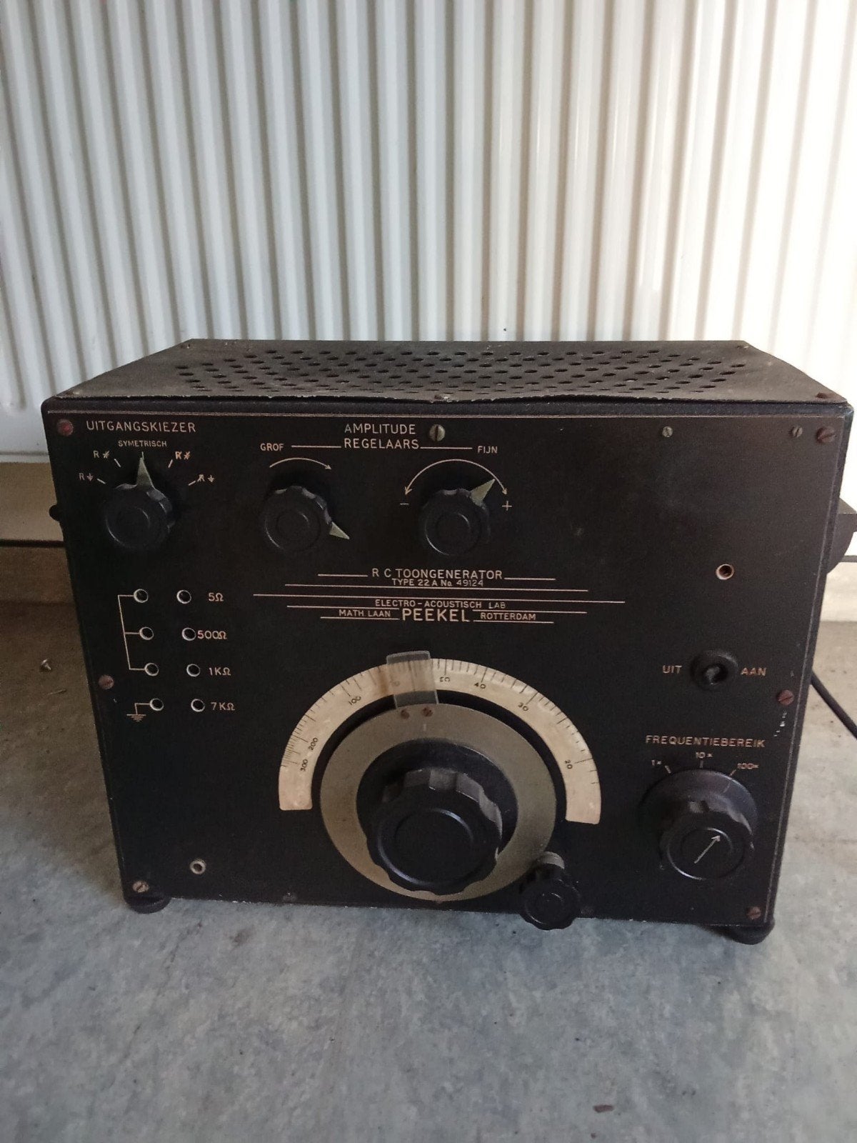 Vintage R.C. Toongenerator Type 22A van PEEKEL, Ophalen of Verzenden