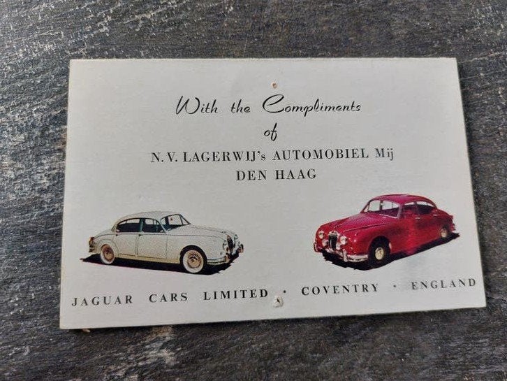 Jaguar Mark 2 & Mark 10 Specificatie Folder, Ophalen of Verzenden, Gelezen, Overige merken, Jaguar Cars Limited