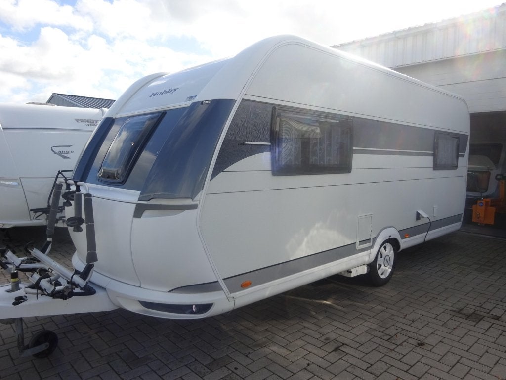 Hobby 495 UL Met Luifel en Mover, Rondzit, Hobby, Fietsenrek, Bedrijf
