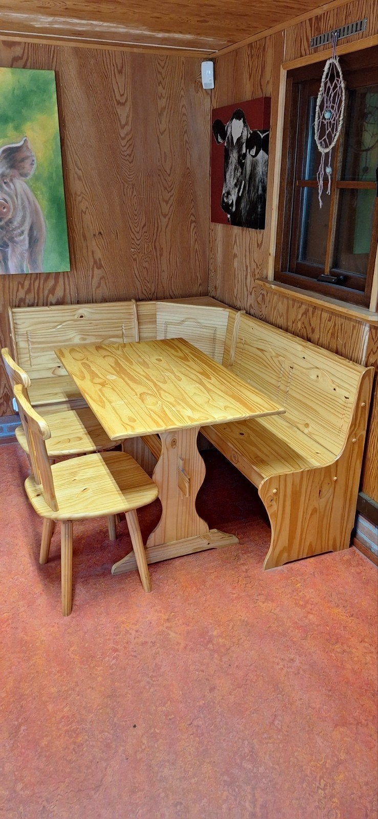 Oostenrijkse eethoek - gebruikt, 120x160cm, Gebruikt, 100 tot 150 cm, Ophalen of Verzenden, 150 tot 200 cm
