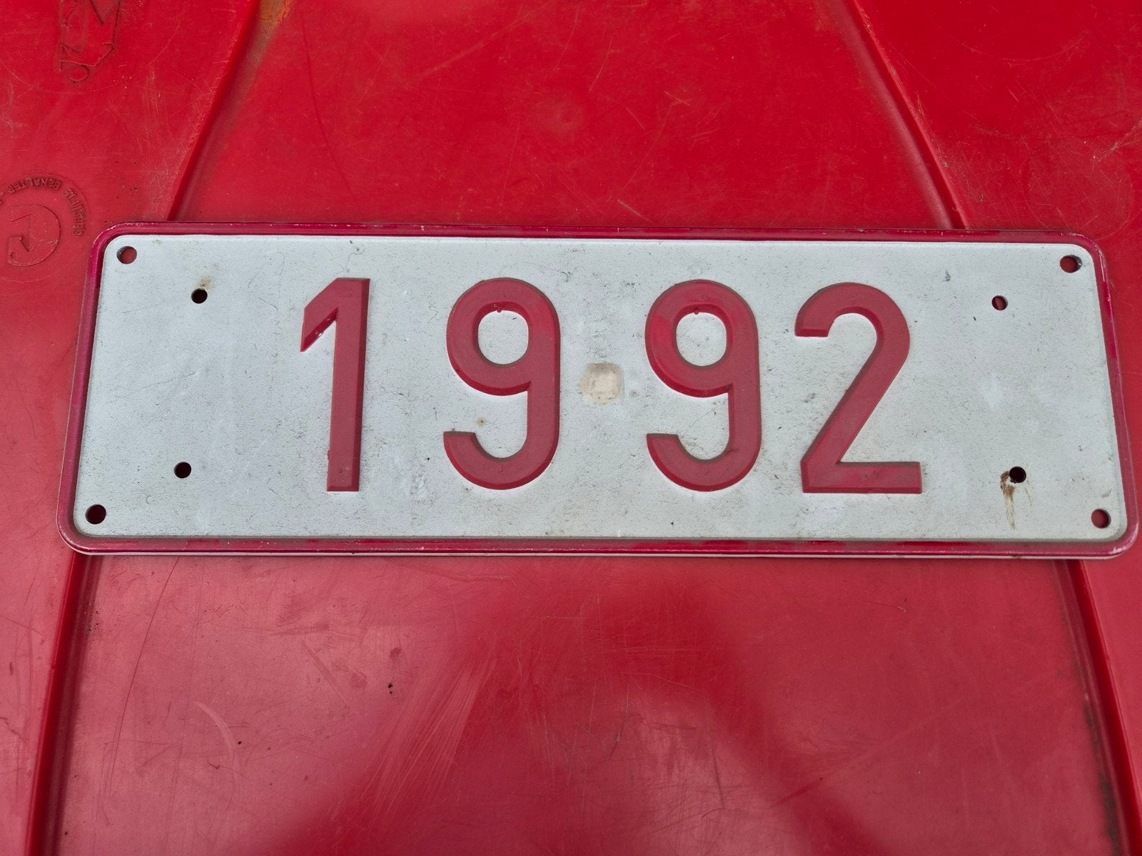Belgische Kentekenplaat 1992 - Aanhangwagen/Oldtimer, Ophalen of Verzenden
