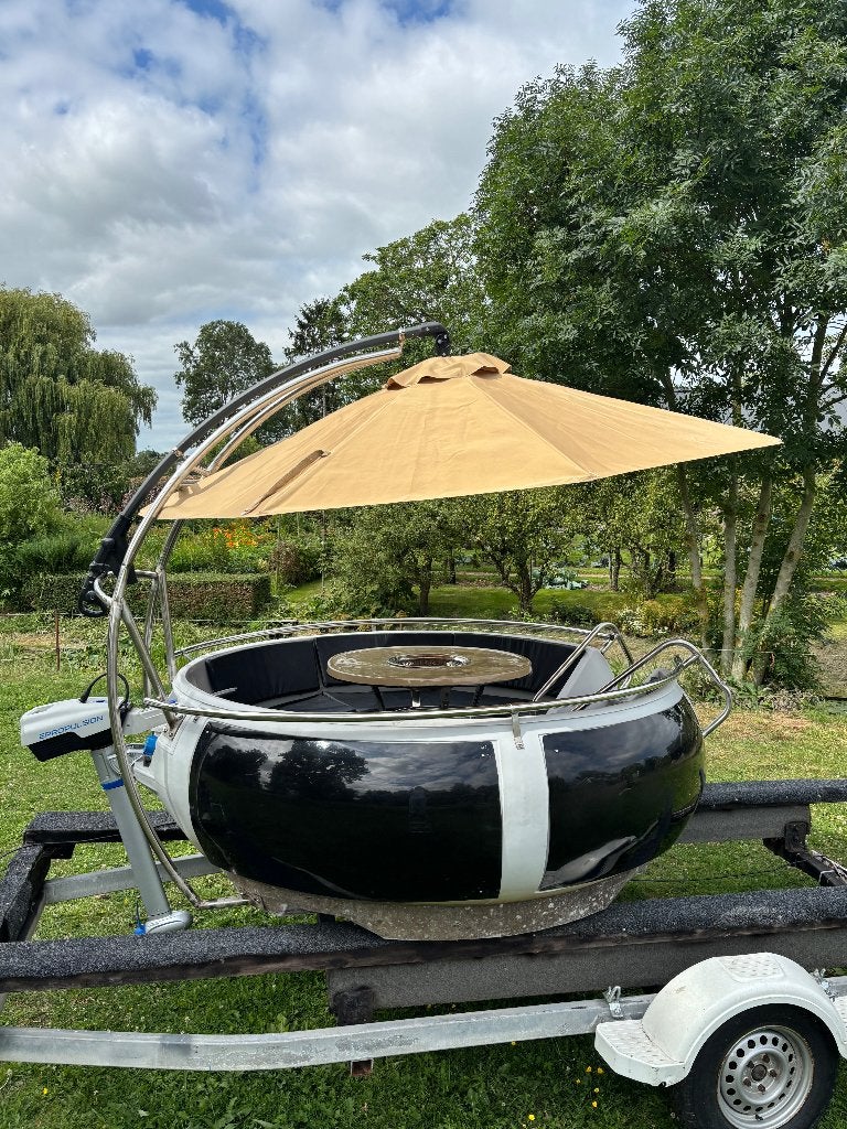 NIEUW! BBQ boot + Elektrische ePropulsion motor + trailer, Ophalen, Overige typen, Rondzit, Elektrisch