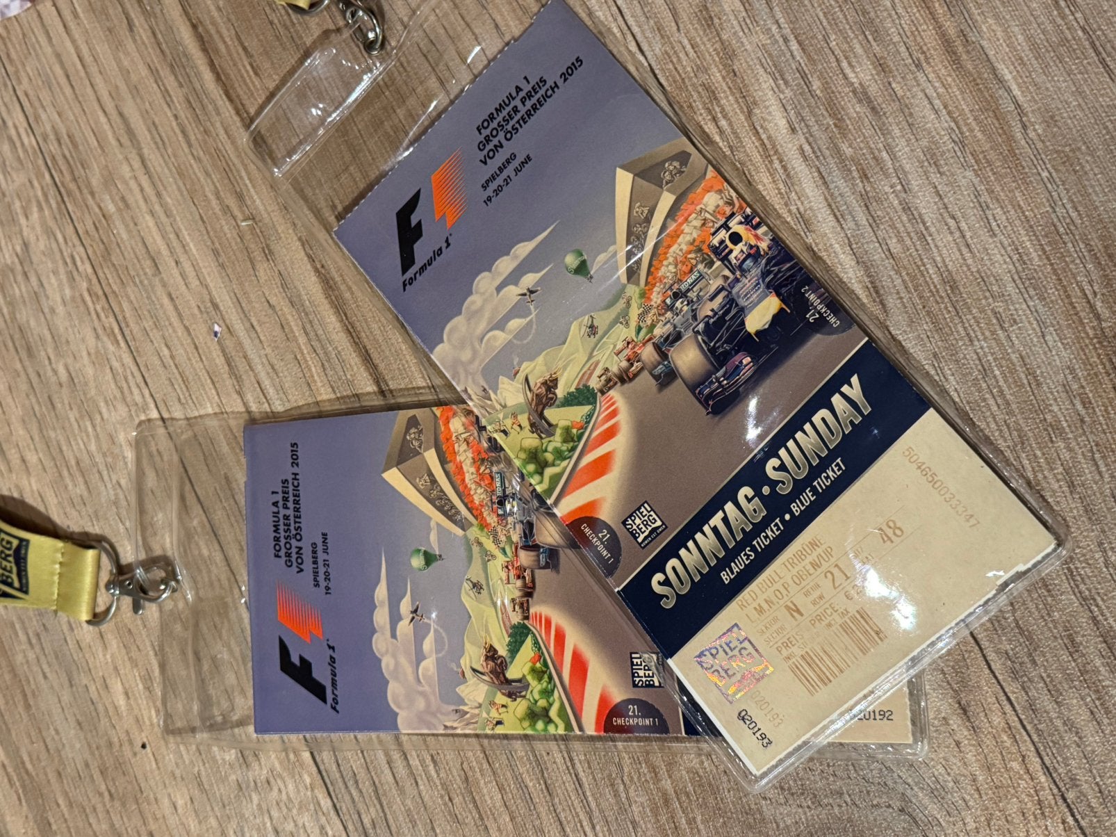 Toegangskaarten F1 GP van Oostenrijk 2015, Ophalen of Verzenden, Gebruikt, Formule 1