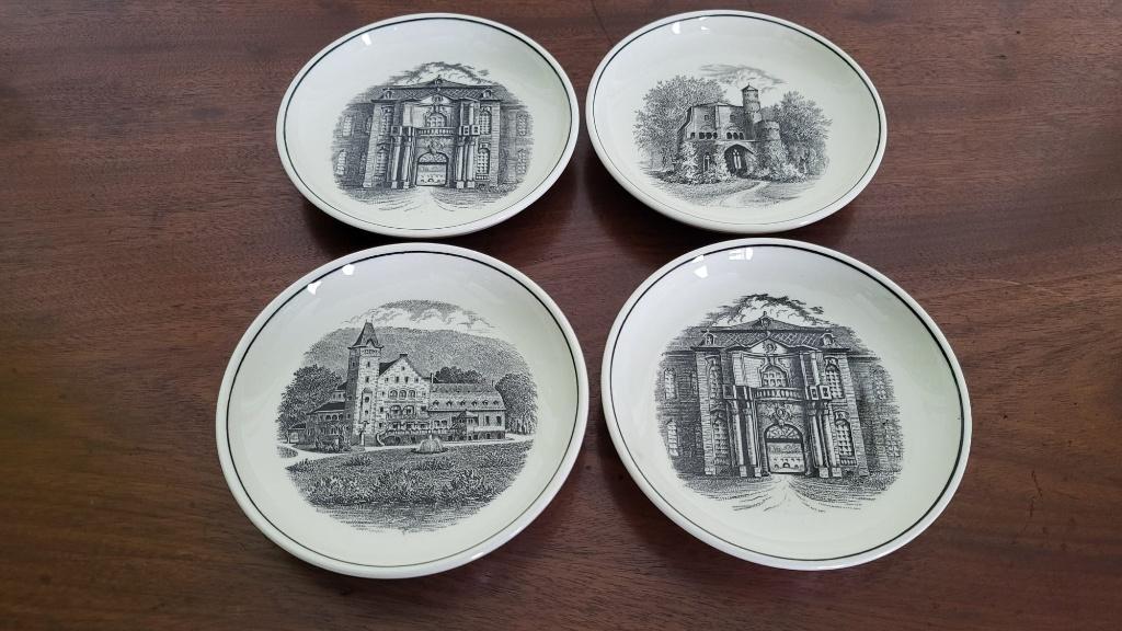 Set van 4 vintage Villeroy & Boch Mettlach petit four, Ophalen of Verzenden