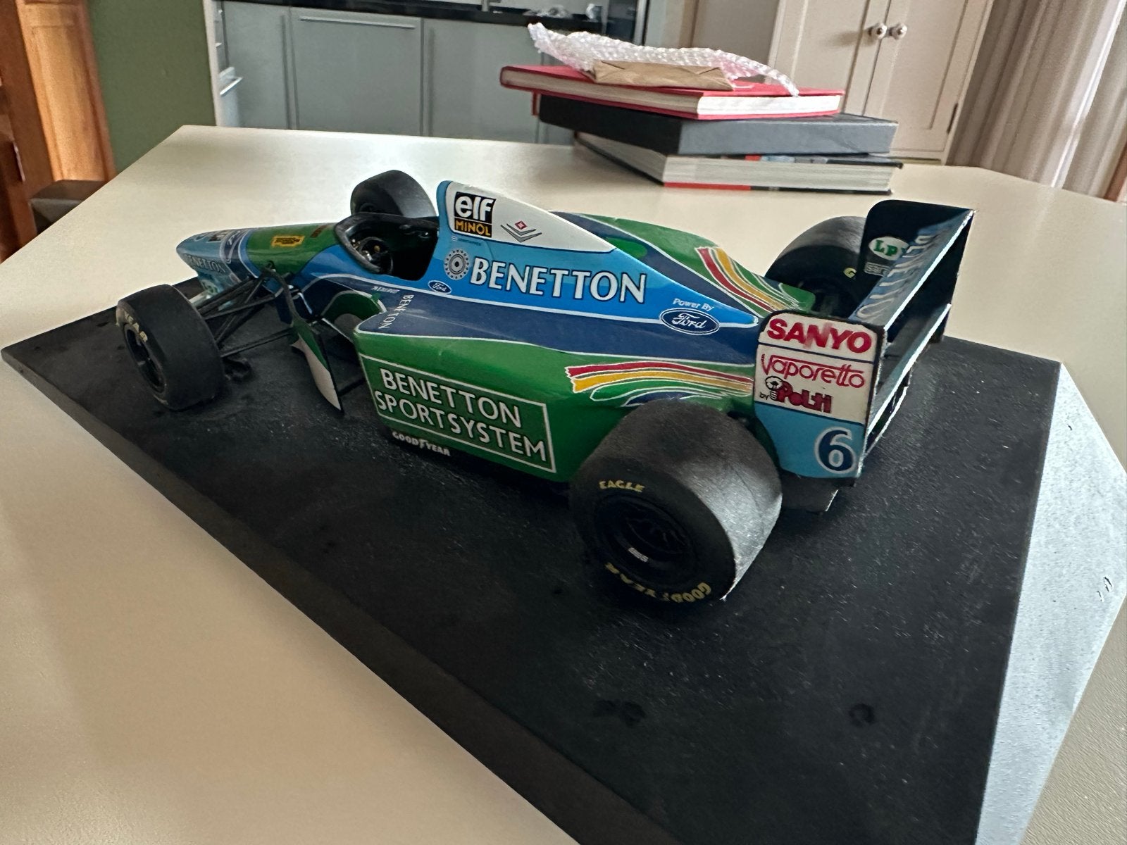 Benetton B194 F1 Modelauto - Jos Verstappen, Overige merken, Auto, 1:32 tot 1:50, Ophalen of Verzenden
