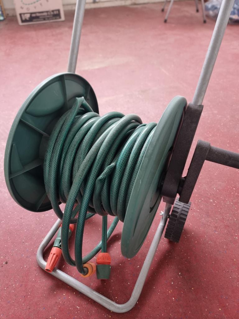 Greenway Tuinslanghaspel met slang, Ophalen, Gebruikt, Tuinslanghaspel