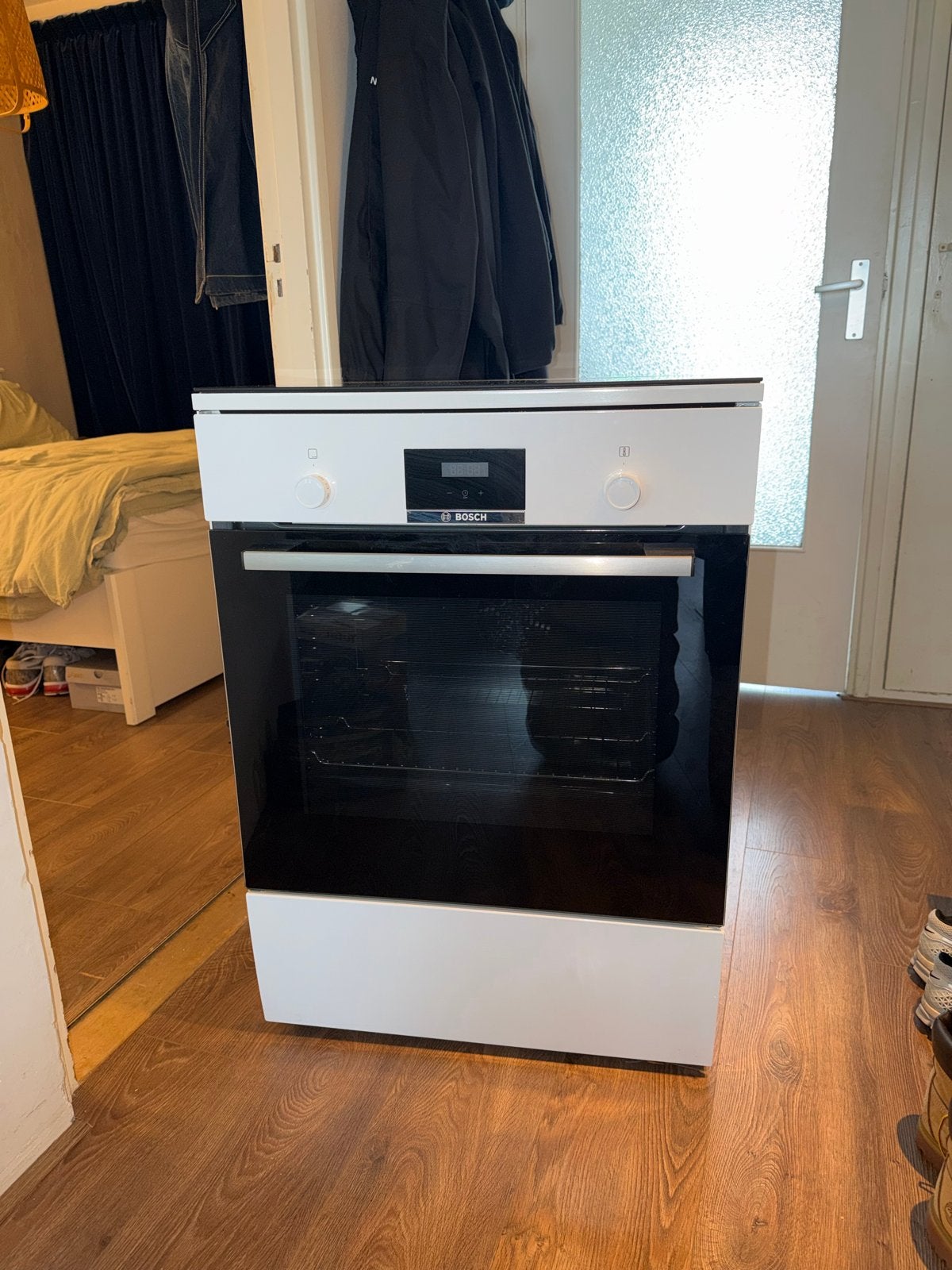 Bosch Inductie Oven - Zo goed als nieuw, Ophalen, Hete lucht, Bosch, 55 tot 60 cm
