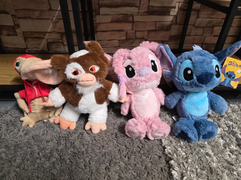 Nieuwe knuffels: Stitch, Angel, Gizmo en E.T., Disney, Disney, Overige typen, Blauw