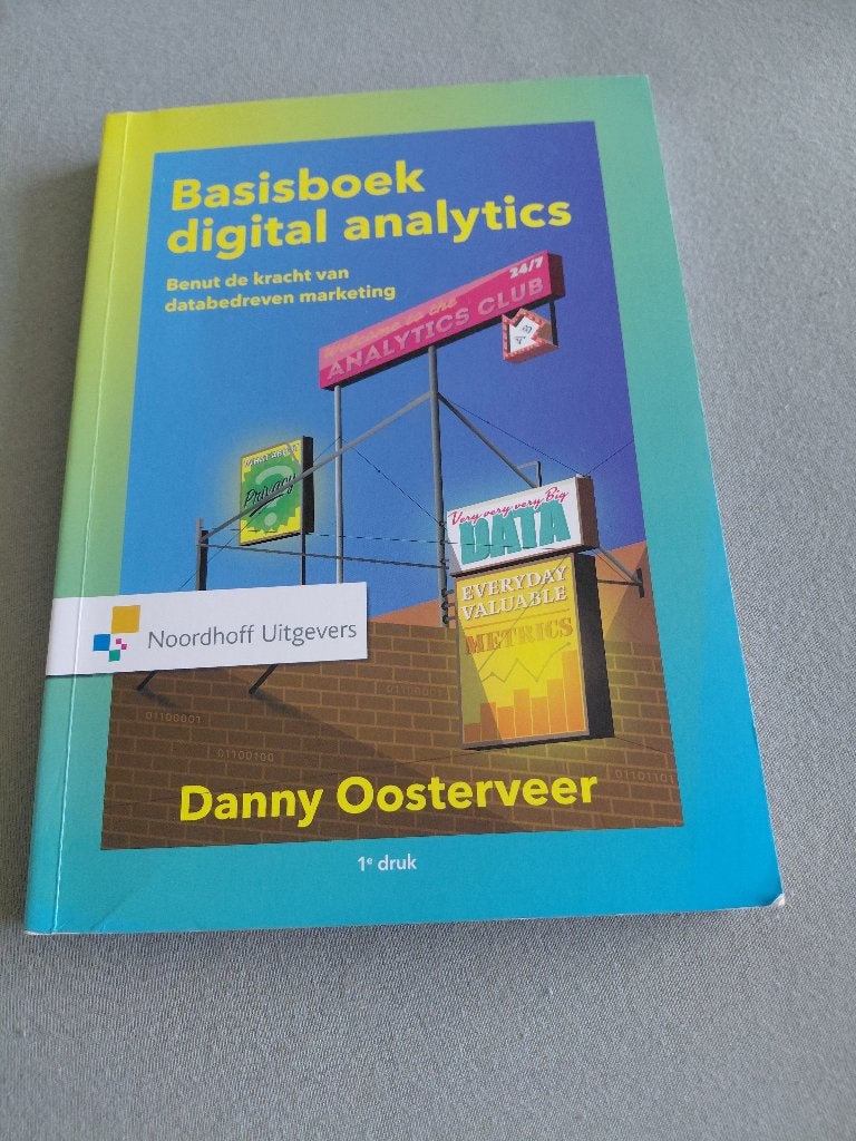 Basisboek digital analytics - Danny Oosterveer, Zo goed als nieuw, Danny Oosterveer, Gamma, HBO