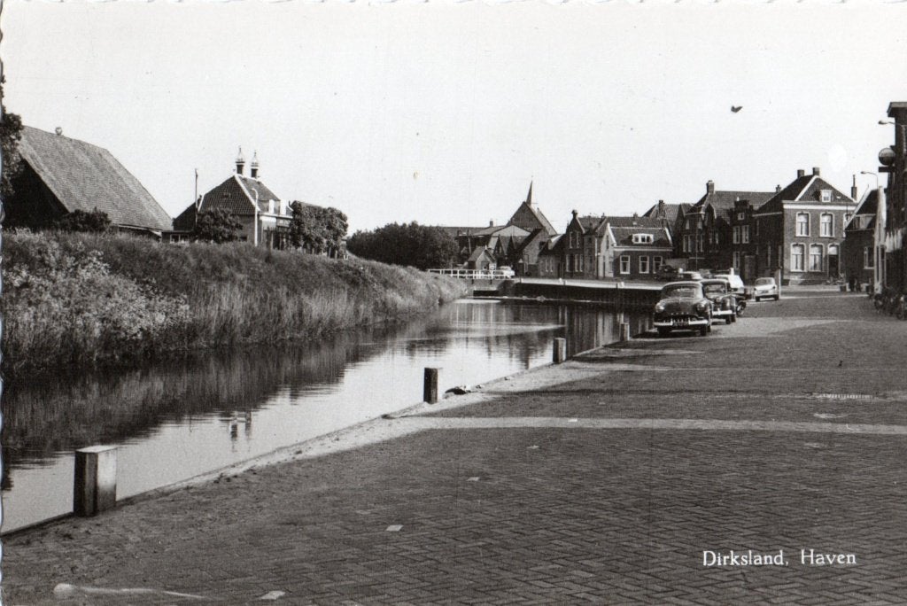 Dirksland, Zicht op de Haven. 6923, Verzamelen, Verzenden, 1960 tot 1980, Ongelopen, Zuid-Holland