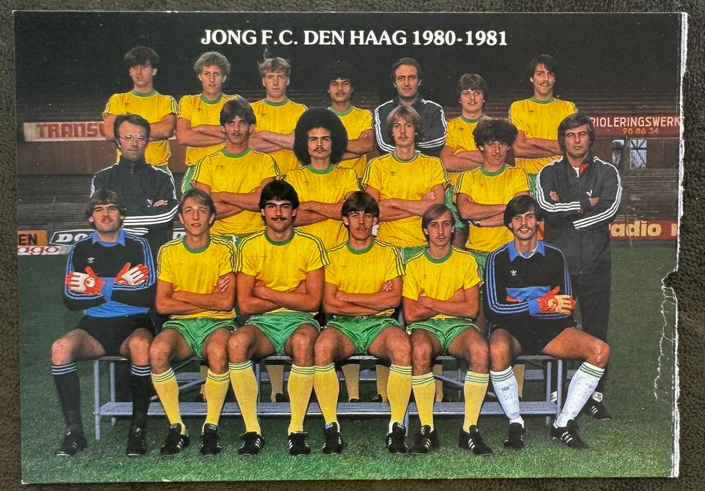 Jong Den Haag 1980-1981 teamkaart, Ophalen of Verzenden, Gebruikt, Boek of Tijdschrift