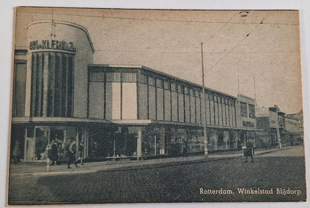 Ansichtkaart Rotterdam Winkelstad Blijdorp, Ophalen of Verzenden, 1940 tot 1960, Ongelopen, Zuid-Holland