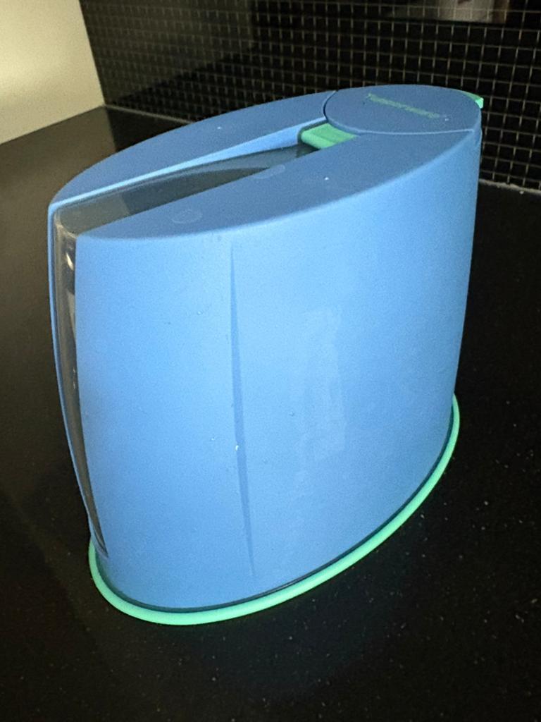 Tupperware voorraadbus blauw, Ophalen of Verzenden, Blauw