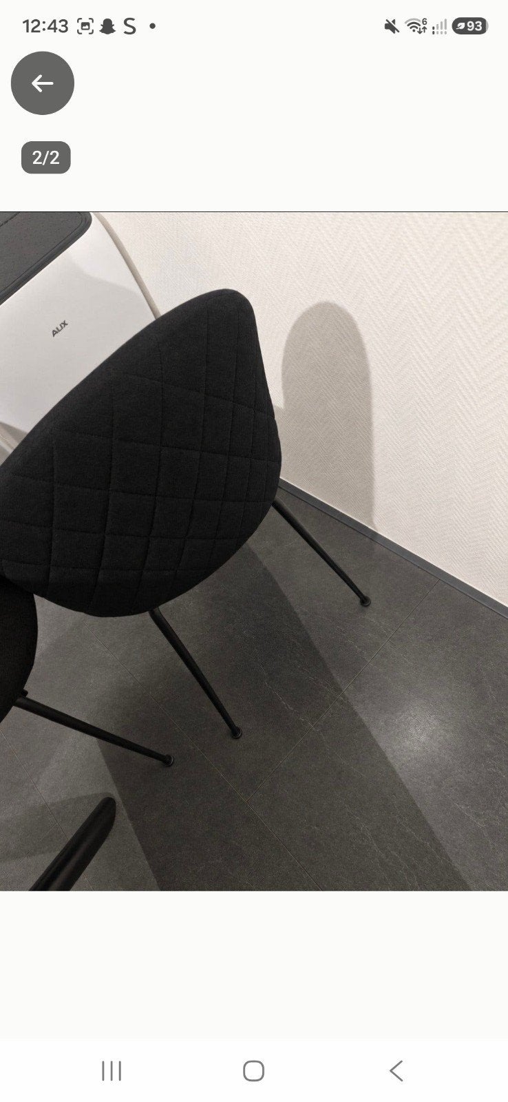 6 eetkamerstoelen, Ophalen, Gebruikt, Zwart, Vier
