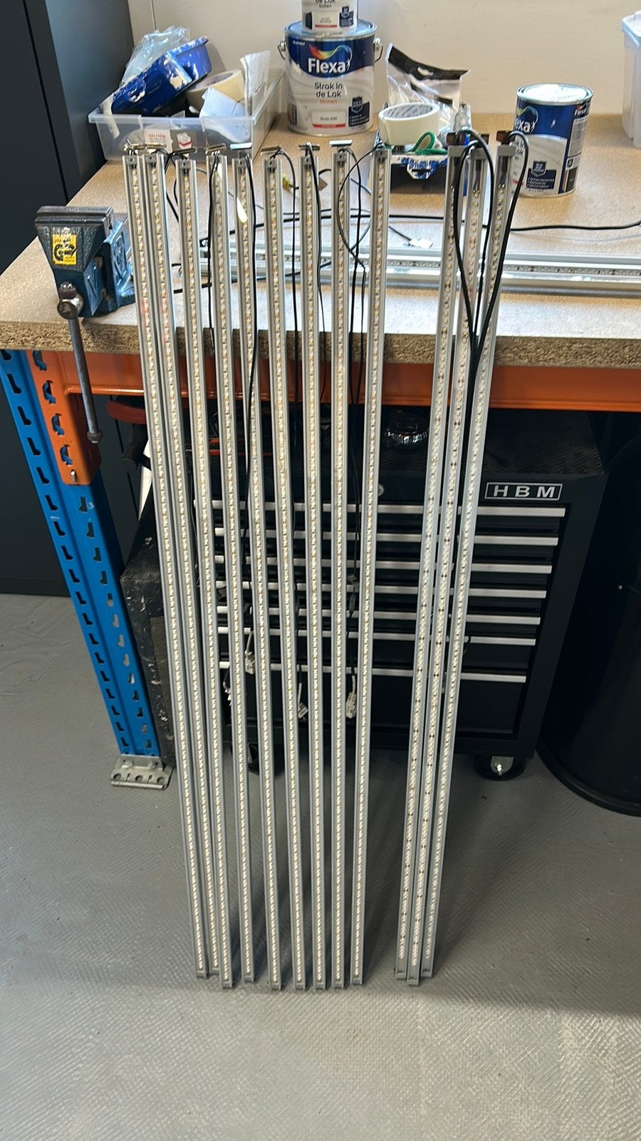 Led strips aluminium 122cm 24 volt en losse voedingen 24volt, Ophalen, Zo goed als nieuw, Minder dan 50 watt